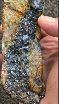 Mineralized hand sample Mushketovite at Frenchmans Creek